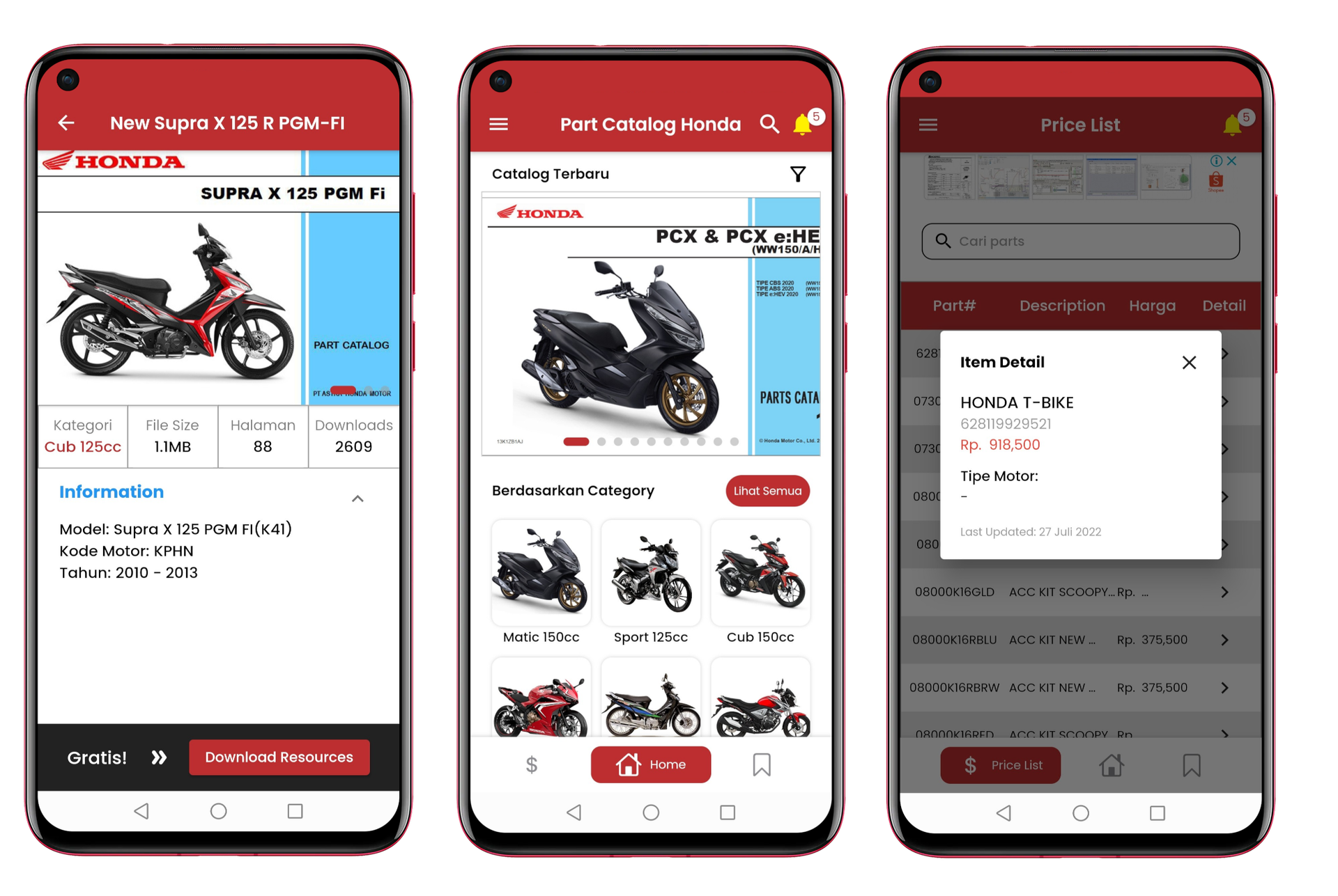 Parts Catalog Honda on Android